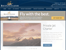 Tablet Screenshot of mountainaviation.com